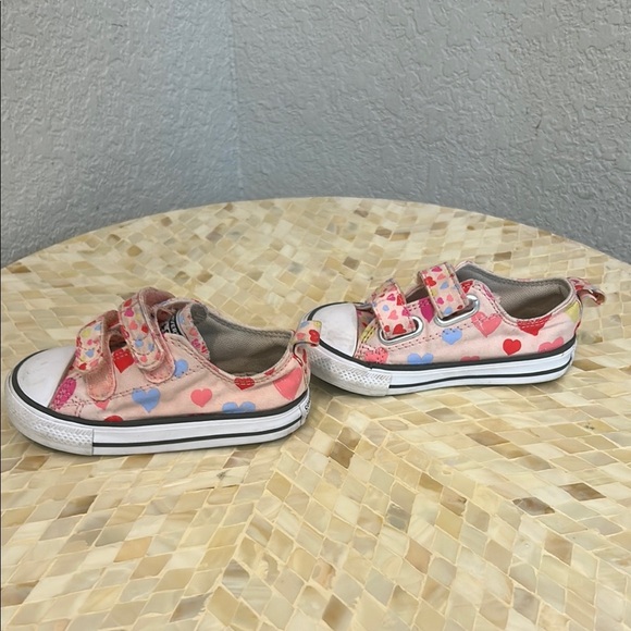 Converse Pink Floral Canvas Sneakers - Picture 2 of 7